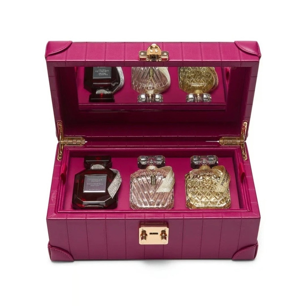 Victoria Secret Full-Sized Bombshell Eau de Parfum Gift Set Holiday Jewelry Box